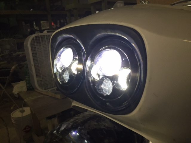 DUAL 7" DAYMAKER HID LED Replacement ROAD GLIDE Black Light Bulb Headlight - Image 6