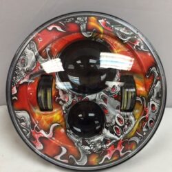 7" DAYMAKER Replacement Orange Gamble Design Projector HID LED Light Bulb Headlight Motorcycle Harley