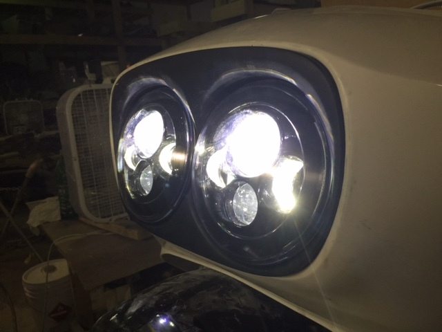 DUAL 7" DAYMAKER HID LED Replacement ROAD GLIDE Black Light Bulb Headlight - Image 7