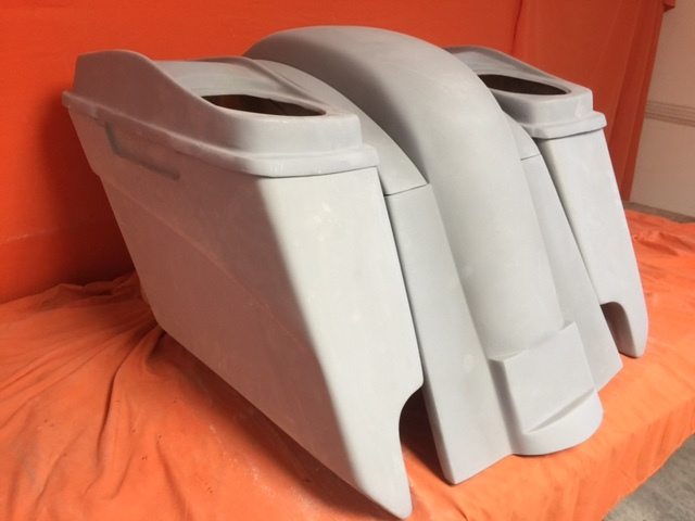 Honda VTX 1300 / 1800 5" Extended Stretched Saddlebags Rear Fender Dual Cut Outs Dual 6 X 9 Speaker Lids - Image 3