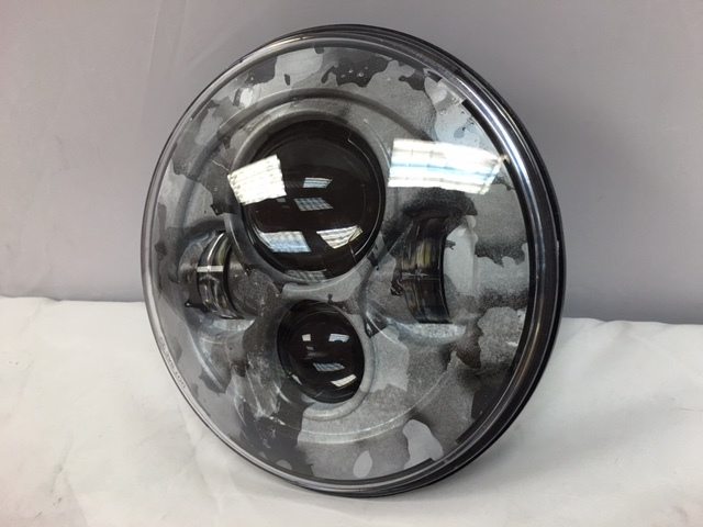 7" DAYMAKER Replacement Black Camo Design Projector HID LED Light Bulb Headlight Motorcycle Harley - Image 4