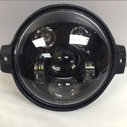 Honda VTX 1300 / 1800 C / R / S - 5 3/4" DAYMAKER Halo Black HID LED Light Bulb Headlight Motorcycle 5.75" Mount