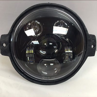 Honda VTX 1300 / 1800 C / R / S - 5 3/4" DAYMAKER Black HID LED Light Bulb Headlight Motorcycle 5.75" Mount
