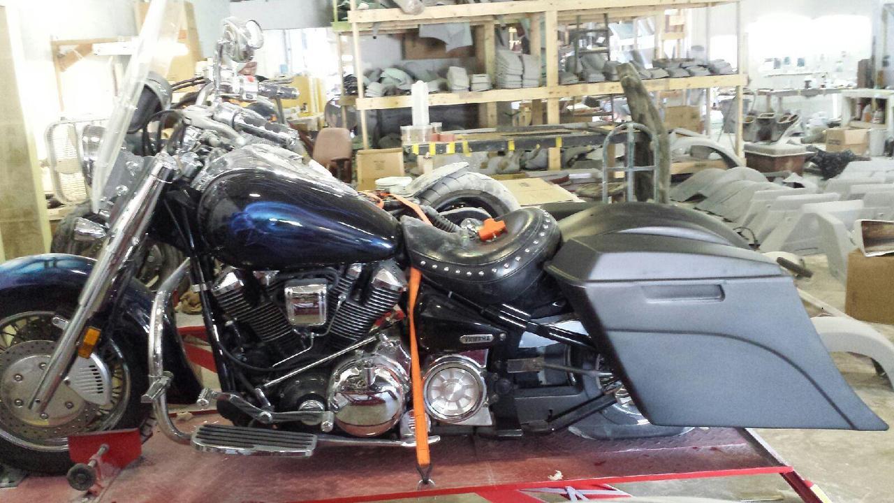 Yamaha Roadstar 6" Extended Stretched Out & Down Bags (1999 - 2007) - Image 3