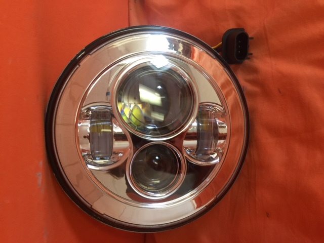 7" DAYMAKER Replacement Chrome Projector HID LED Light Bulb Headlight Motorcycle Yamaha Roadstar 1600 / 1700 - Image 5