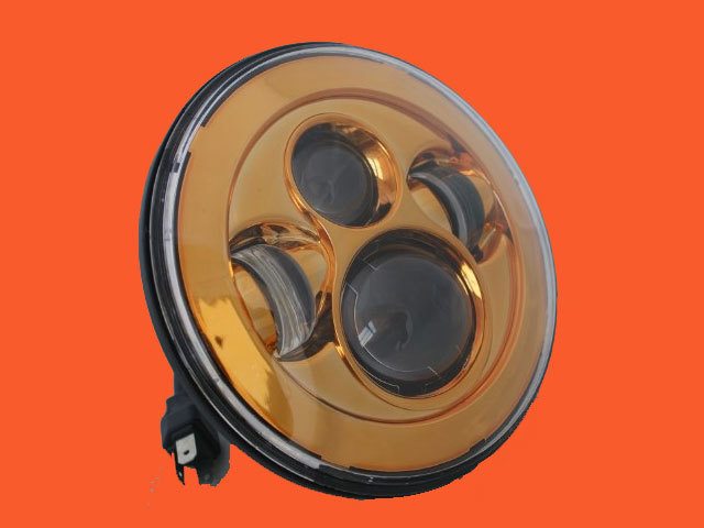 7" DAYMAKER Replacement Gold Projector HID LED Light Bulb Headlight Motorcycle Harley - Image 2