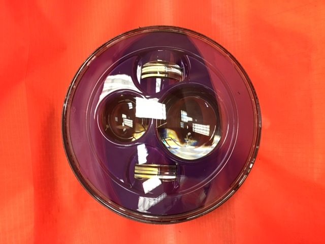 7" DAYMAKER Replacement PURPLE Projector HID LED Light Bulb Headlight Motorcycle Harley - Image 4