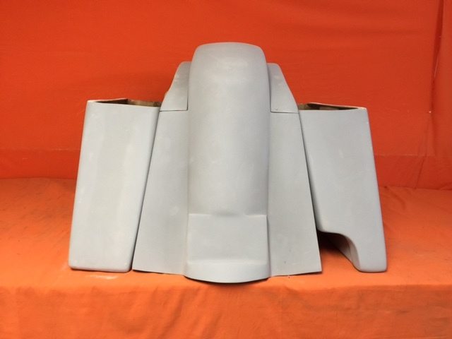 Honda VTX 1300 / 1800 6" Extended Stretched Saddlebags Rear Fender Right Cut Out - Image 4