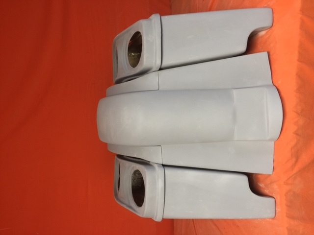 Honda VTX 1300 / 1800 6" Extended Stretched Saddlebags Rear Fender Dual Cut Out Dual 6 X 9 Speaker Lids - Image 2