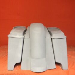 Honda VTX 1300 / 1800 6" Extended Stretched Saddlebags Rear Fender Dual Cut Out 6 X 9 Speaker Lids