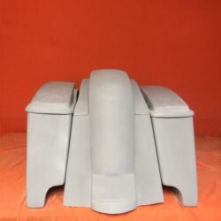Honda VTX 1300 / 1800 6" Extended Stretched Saddlebags Rear Fender Dual Cut Out Lids