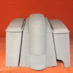 Honda VTX 1300 / 1800 6" Extended Stretched Saddlebags Rear Fender Right Side Cut Out Lids