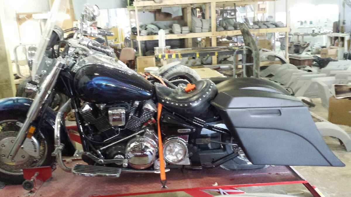 Yamaha Roadstar 6" Extended Stretched Out & Down Bags (1999 - 2007) - Image 2