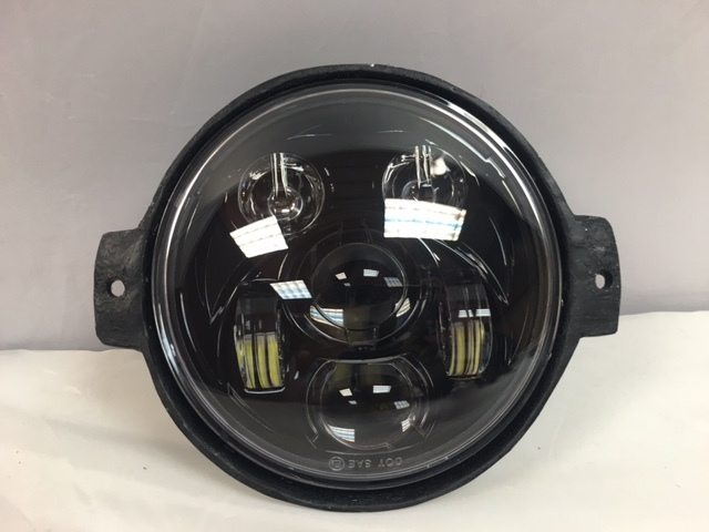 Honda VTX 1300 / 1800 C / R / S - 5 3/4" DAYMAKER Black HID LED Light Bulb Headlight Motorcycle 5.75" Mount - Image 2