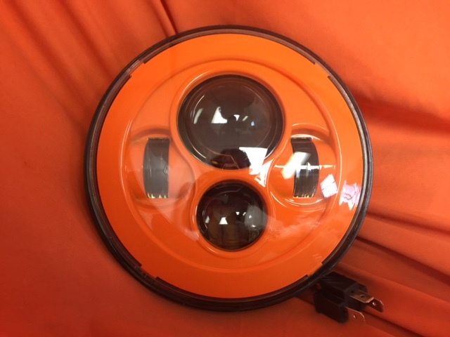7" DAYMAKER Replacement ORANGE Projector HID LED Light Bulb Headlight Motorcycle Harley - Image 2