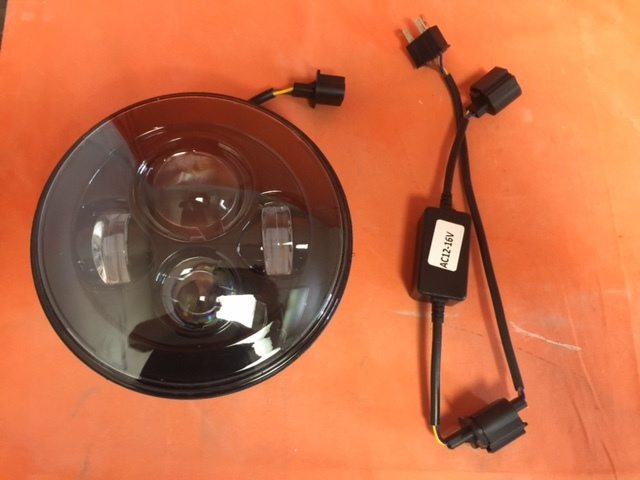 7" DAYMAKER Replacement Black Projector HID LED Light Bulb Headlight Motorcycle Harley - Image 4