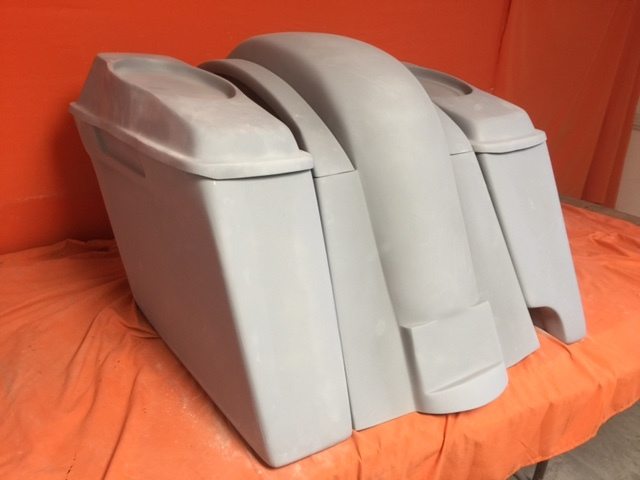 Honda VTX 1300 / 1800 4" Extended Stretched Saddlebags Rear Fender Right Side Cut Out 6 X 9 Speaker Lids - Image 3