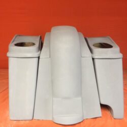 Honda VTX 1300 / 1800 6" Extended Stretched Saddlebags Rear Fender Right Side Cut Out Dual 6 X 9 Speaker Lids