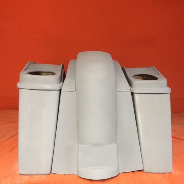 Honda VTX 1300 / 1800 4" Extended Stretched Saddlebags Rear Fender No Cut Outs Dual 6 X 9 Speaker Lids