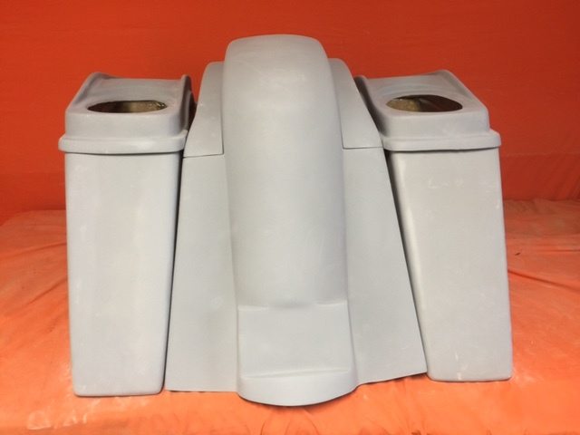 Honda VTX 1300 / 1800 4" Extended Stretched Saddlebags Rear Fender No Cut Outs Dual 6 X 9 Speaker Lids - Image 2