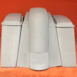 Honda VTX 1300 / 1800 6" Extended Stretched Saddlebags Rear Fender No Cut Outs Lids