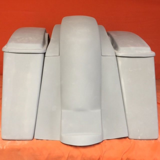 Honda VTX 1300 / 1800 6" Extended Stretched Saddlebags Rear Fender No Cut Outs Lids