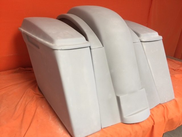 Honda VTX 1300 / 1800 6" Extended Stretched Saddlebags Rear Fender No Cut Outs Lids - Image 2