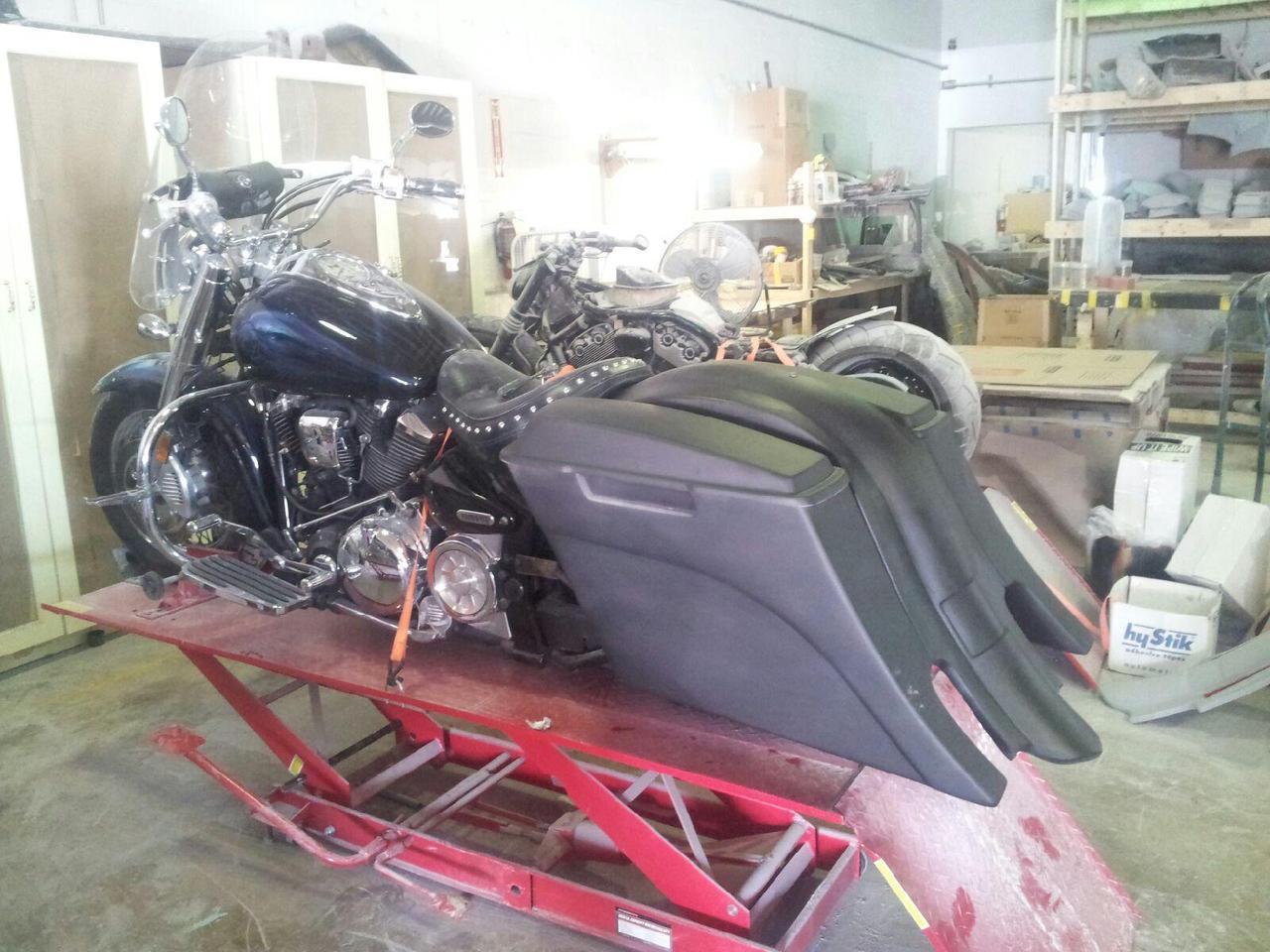 Yamaha Roadstar 6" Extended Stretched Out & Down Bags (1999 - 2007) - Image 6