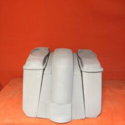 Honda VTX 1300 / 1800 5" Extended Stretched Saddlebags Rear Fender No Cut Outs 6 X 9 Speaker Lids