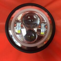 7" DAYMAKER Yamaha Royal Star Venture CHROME with WHITE Halo Projector HID LED Light Bulb Headlight Motorcycle