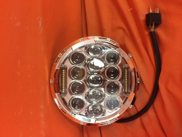 7" DAYMAKER 75W CHROME Projector HID LED Light Bulb Headlight Motorcycle Yamaha Roadstar 1600 / 1700 - Image 2