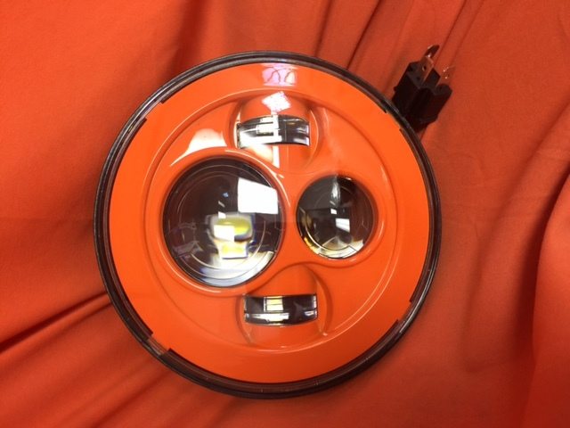 7" DAYMAKER Replacement ORANGE Projector HID LED Light Bulb Headlight Motorcycle Harley - Image 4