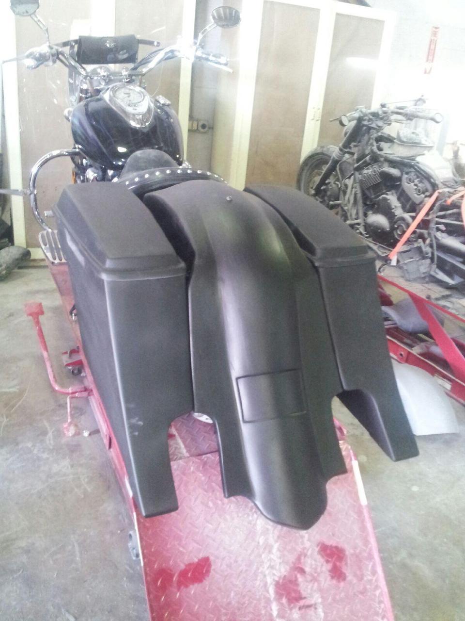 Yamaha Roadstar 6" Extended Stretched Out & Down Bags (1999 - 2007) - Image 7