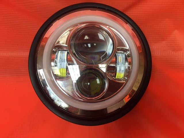 7" DAYMAKER Yamaha Royal Star Venture CHROME with WHITE Halo Projector HID LED Light Bulb Headlight Motorcycle - Image 5