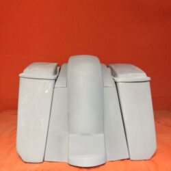 Honda VTX 1300 / 1800 5" Extended Stretched Saddlebags Rear Fender No Cut Outs Lids