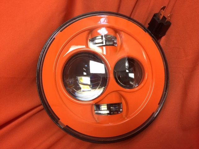 7" DAYMAKER Replacement ORANGE Projector HID LED Light Bulb Headlight Motorcycle Harley - Image 5