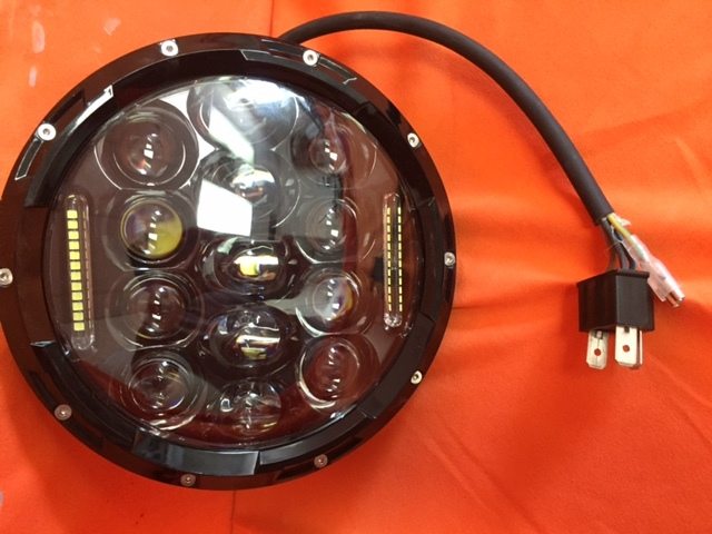 7" DAYMAKER 75W BLACK Projector HID LED Light Bulb Headlight Motorcycle Yamaha Roadstar 1600 / 1700 - Image 5