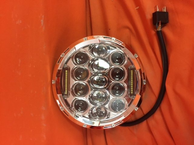 7" DAYMAKER 75W CHROME Projector HID LED Light Bulb Headlight Motorcycle Yamaha Roadstar 1600 / 1700 - Image 3