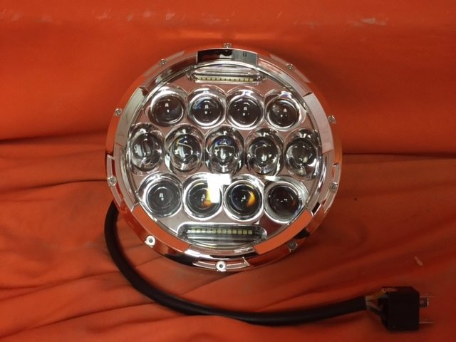 7" DAYMAKER 75W CHROME Projector HID LED Light Bulb Headlight Motorcycle Yamaha Roadstar 1600 / 1700 - Image 4