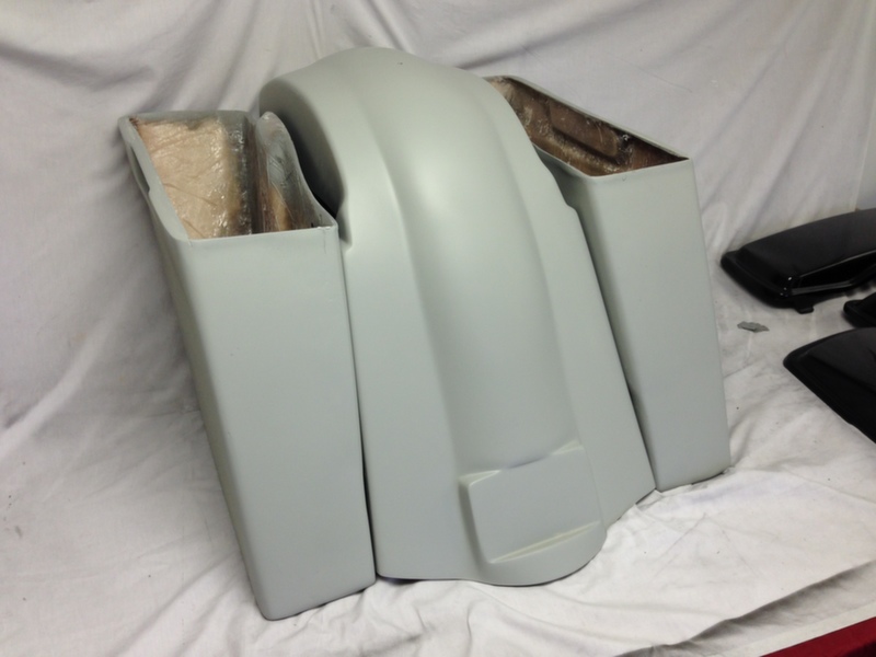 Harley Davidson 4" Extended Stretched Saddlebags Fender No Cut Out - Image 4