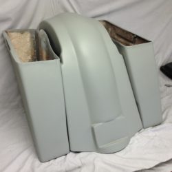 Harley Davidson 6" Extended Stretched Saddlebags No CutOuts - No Lids 89-13