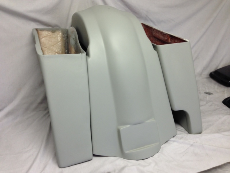 Harley Davidson 6" Extended Stretched Saddlebags Right Side With Cut Out - No lids - Image 3