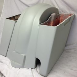 Harley Davidson 6" Extended Stretched Saddlebags Right Side With Cut Out - No lids