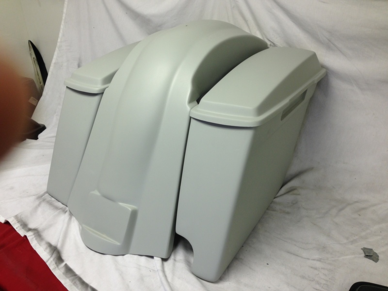 Harley Davidson 6" Touring Extended Stretched Saddlebags Lids Right Cut Out - Image 2