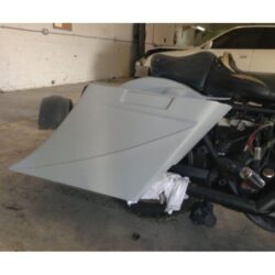 Harley Davidson Bagger 8" Stretched SaddleBags Fender No Cut Outs Recess Plate