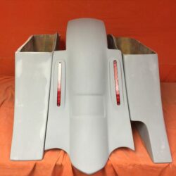 Honda Shadow Sabre 1100 6" Extended Saddlebags Out & Down Bags LED Rear Fender Right Side Cut Out