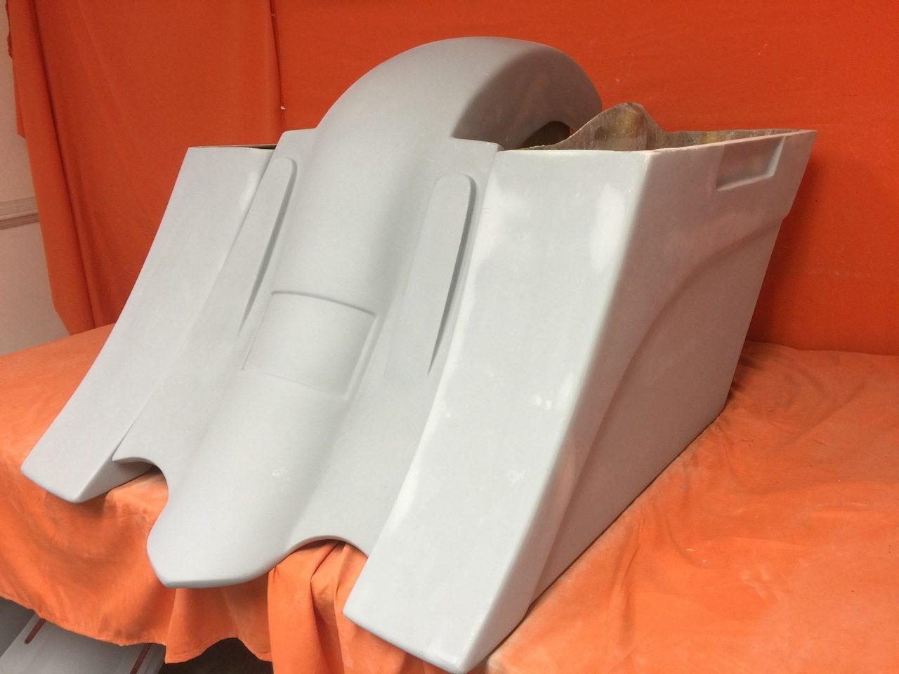 Honda Shadow Sabre 1100 6" Extended Saddlebags Out & Down Bags Rear Fender No Cut Out - Image 2