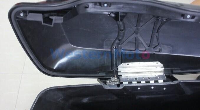 One Touch Latch Saddlebag Lids Hardware Cover Kit for 2014 - 2018 / 2015 Harley Touring Softail Saddlebag Lids - Image 2