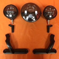 Harley Davidson Black 4.5" Auxiliary Spot Fog Light For Harley Electra Street Glide FLHX FLH