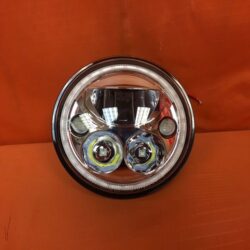 7" DAYMAKER Killer Replacement Chrome Projector HID LED Light Bulb Headlight Motorcycle Harley